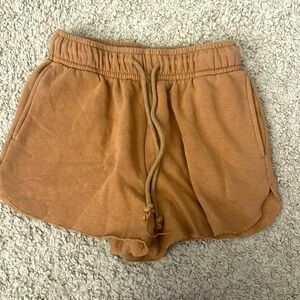 Brown Women’s Wild Fable Mid-Rise Pull-On Fleece Shorts